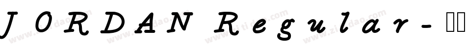 JORDAN Regular字体转换